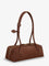 Alaia Teckel Medium suede shoulder bag - Terre D'Ombre 2