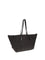 Balmain Track Shoulder Bag in leather and raffia - Noir