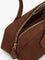 Alaia Teckel Medium suede shoulder bag - Terre D'Ombre 2