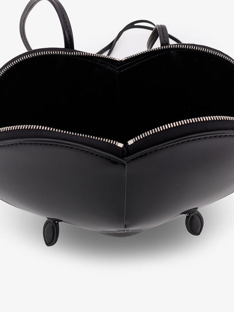 Alaia Le Coeur patent leather crossbody bag - Noir