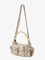 Chloe' Medium Double Carry leather shoulder bag - Boyish Brown
