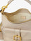 Chloe' Medium Double Carry leather shoulder bag - Boyish Brown
