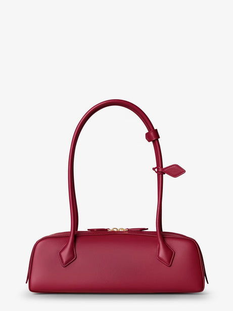 Alaia Le Teckel leather shoulder bag - Rouge Carmin