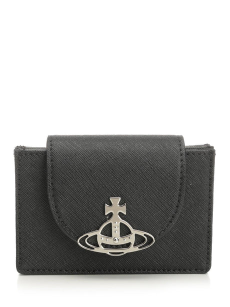 Vivienne Westwood Accordion Card Holder - Black