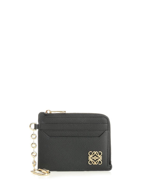 Loewe Anagram Square Card Holder - Black