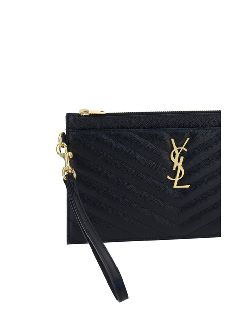 Saint Laurent YSL Clutch Bag - Black