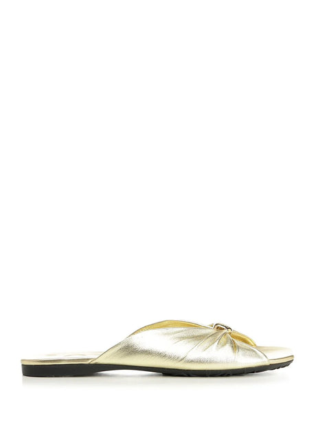 Loewe Paula'S Ibiza Slide Pebble - Gold