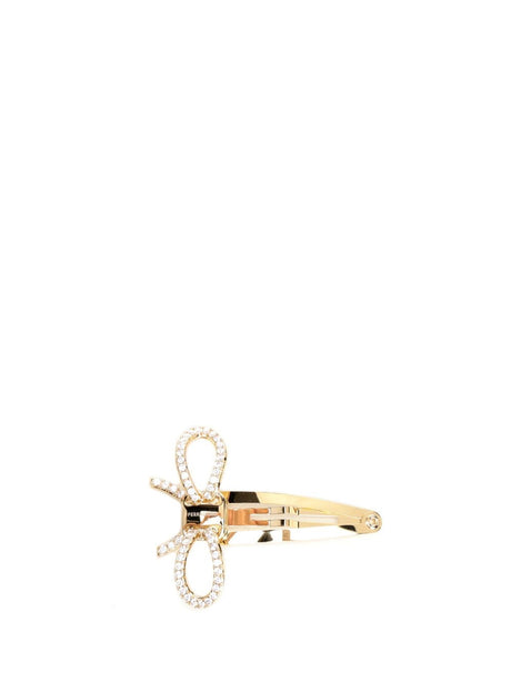 Ferragamo Bow Hair Clip - Gold