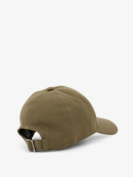 Saint Laurent Cassandre logo denim hat - Kaki