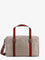 Gucci GG Supreme Fabric and leather travel bag with Web detail - Acero