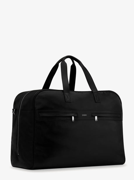 Saint Laurent Camp leather travel bag - Nero