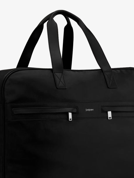 Saint Laurent Camp leather travel bag - Nero