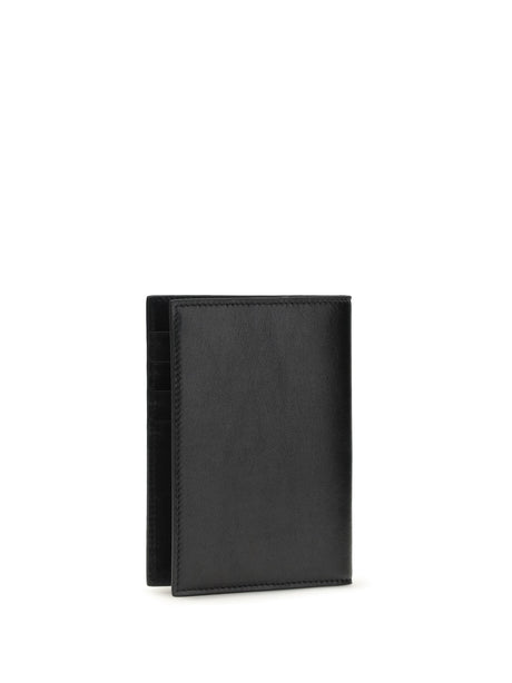 Dolce & Gabbana Leather Passport Holder - Black