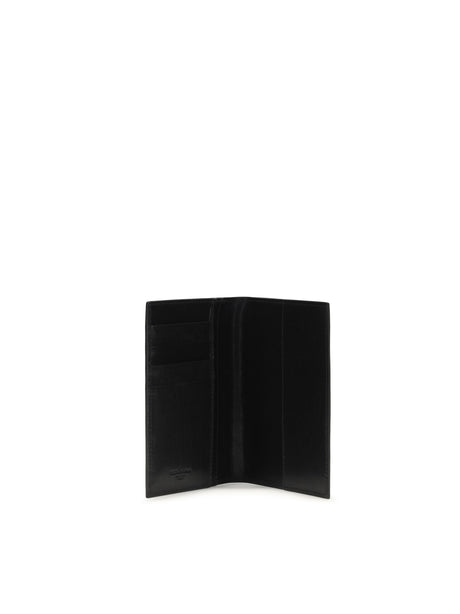 Dolce & Gabbana Leather Passport Holder - Black