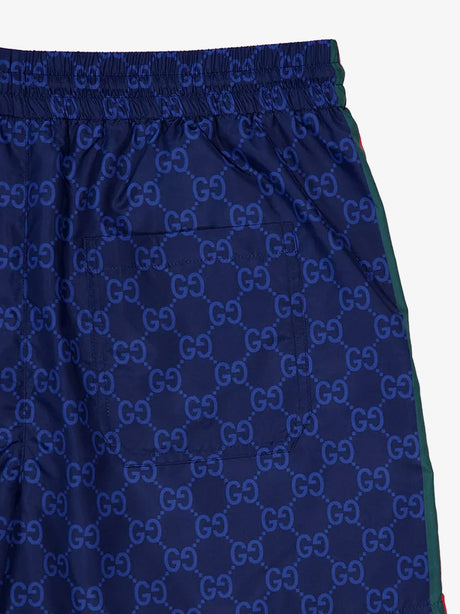 Gucci GG nylon swim trunks - Navy Mc