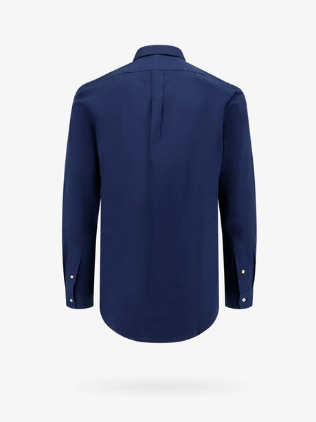 Polo Ralph Lauren Cotton shirt with front embroidered logo - Newport Navy