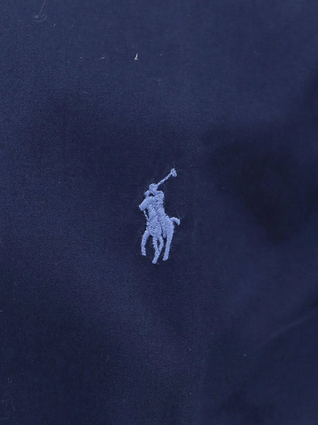 Polo Ralph Lauren Cotton shirt with front embroidered logo - Newport Navy
