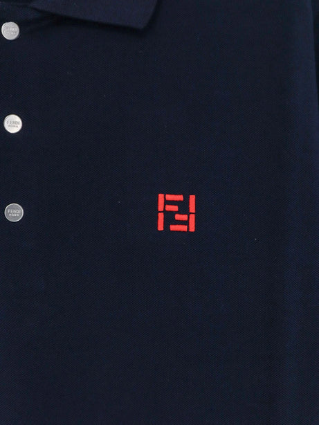 Fendi Cotton polo shirt - Navy