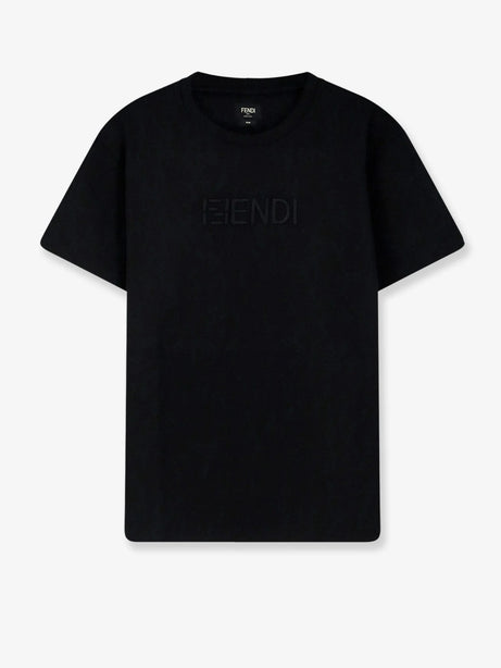 Fendi Slim Fit cotton t-shirt - Nero