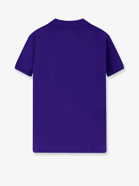 Polo Ralph Lauren Cotton polo shirt with frontal embroidered logo - Chalet Purple