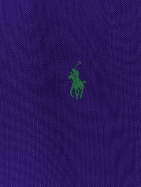 Polo Ralph Lauren Cotton polo shirt with frontal embroidered logo - Chalet Purple