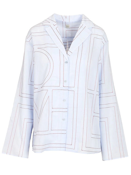 Toteme Pajama Top - Sky Blue