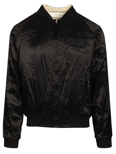 Diesel Reversible Satin Bomber Jacket - Black