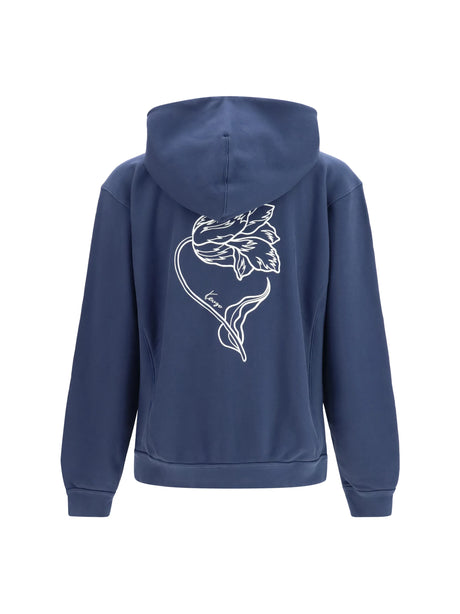 Kenzo Kenzo tulip zip hoodie - Blue Black
