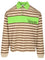 Versace Striped Cotton Polo Shirt With Inlay - Multi