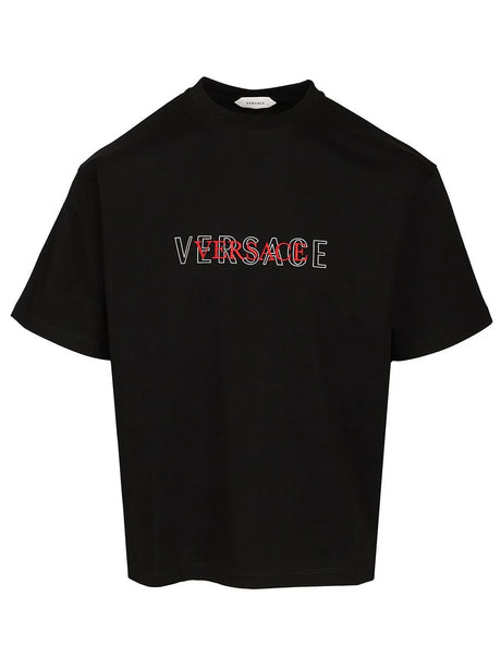 Versace Regular Jersey T-Shirt - Black