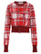 Vivienne Westwood Scribbled Check Cardigan - Red