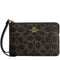Coach Corner Zip Wristlet In Loved Signature Canvas - Brown CEF78