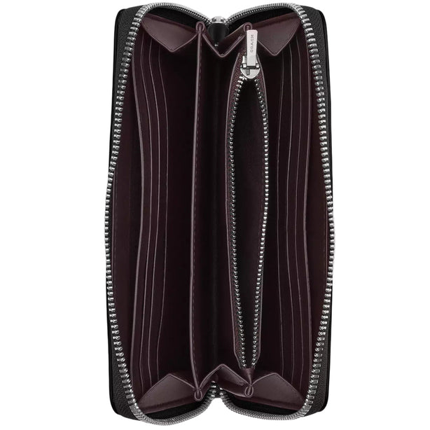 Coach Long Zip Around Wallet - Black CR623