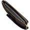Coach Corner Zip Wristlet In Signature Canvas With Stripe - Walnut/ Black CW854