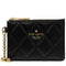 Kate Spade Quilted Key Ring Card Holder - Black KN772