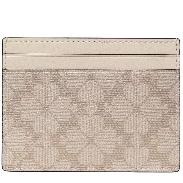 Kate Spade Spade Flower Small Slim Card Holder - Dark Beige Moon Dust KN761