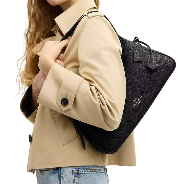 Coach Ella Small Shoulder Bag - Black CDV36