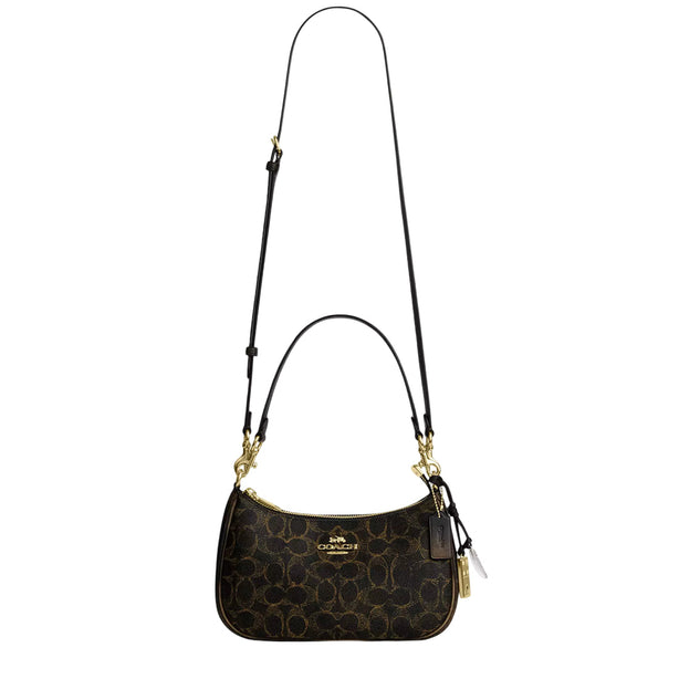 Coach Teri Shoulder Bag In Loved Signature Canvas With Charms - Brown CDY18
