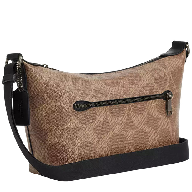 Coach Small Finn Crossbody Bag With Pouch In Maxi Signature Canvas - Tan/ Black CCG19
