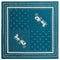 Coach Horse And Carriage Dot Print Silk Bandana Scarf - Teal CAP44