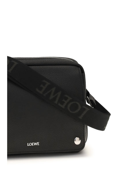 Loewe Pebble Messenger medium Bag - Black