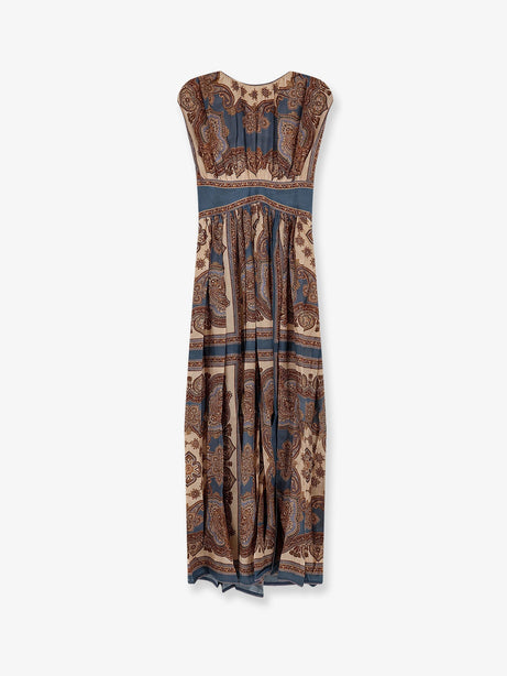 Zimmermann Mahon silk long dress - Darkblue