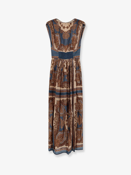 Zimmermann Mahon silk long dress - Darkblue