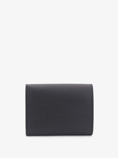 Loewe Anagram Tri-Fold Leather Wallet - Blackgold