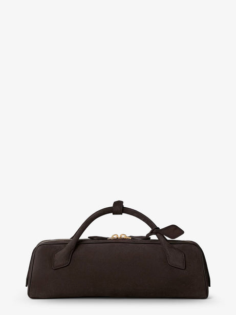 Alaia Teckel Clutch suede handbag - Brun Fume