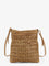 Tod'S Raffia bucket bag with crochet motif - Beige