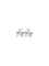 Self-Portrait Heart-shaped crystal bow drop Earrings - Silver