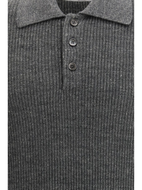 Brunello Cucinelli Cotton Polo - Grey Scuro+Spago