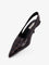 Toteme Leather décolleté with crocodile print - Dark Brown