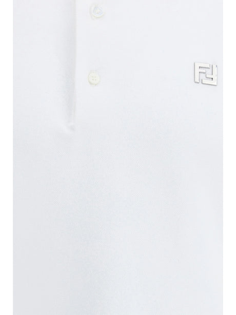 Fendi Cotton Polo - White
